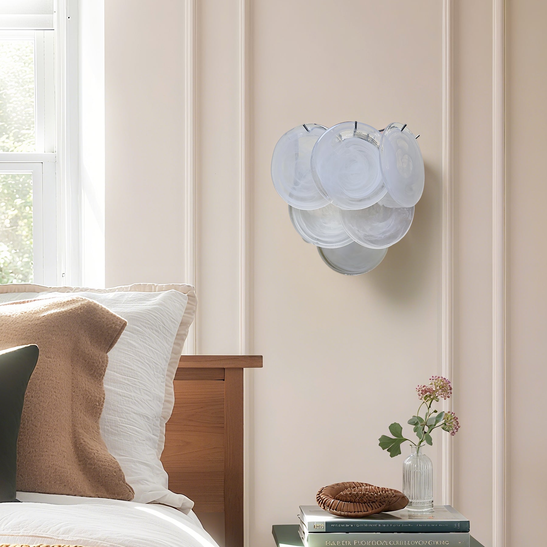 Artistic multi-color glass wall sconce for modern interiors | QianLai Lighting Fixtures Online Store