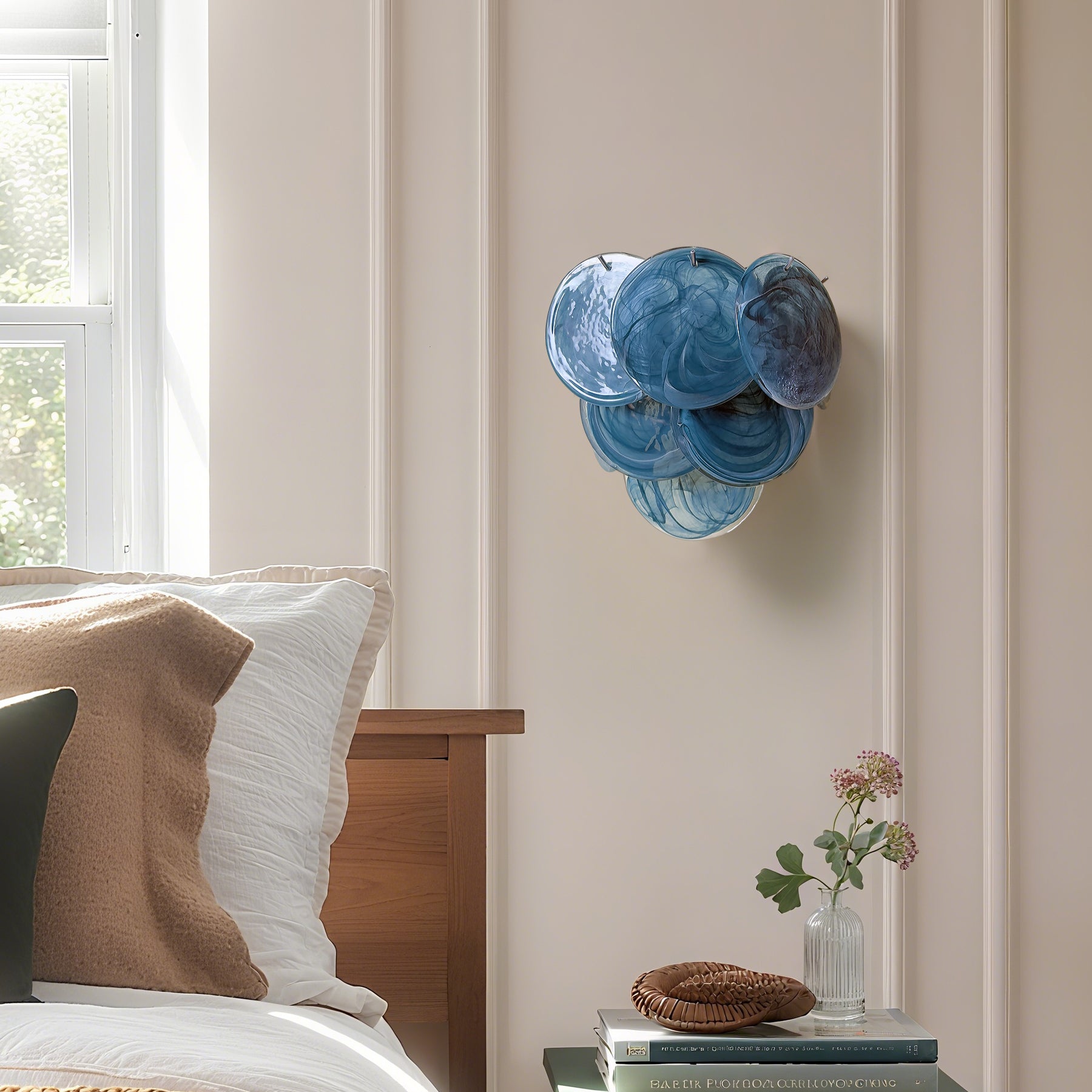 Colorful glass wall lamp featuring contemporary light fixtures | QianLai Lighting Fixtures Online Store
