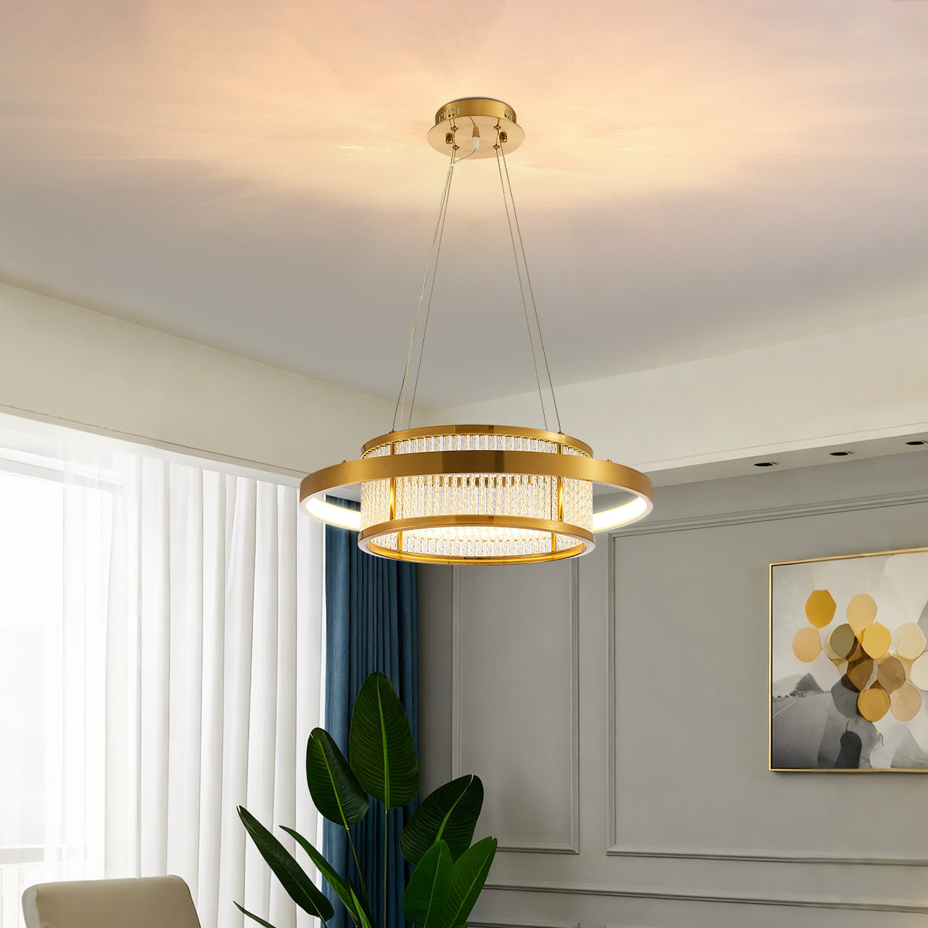 Luxury Crystal Ring Chandelier