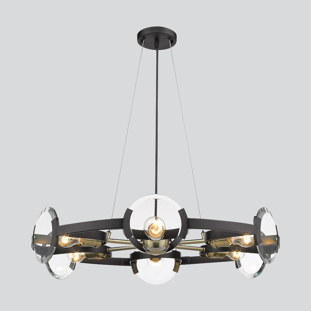 Modern Chandeliers In Black And Gold Design