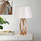 Elegant And Chic Golden Interwoven Table Lamp