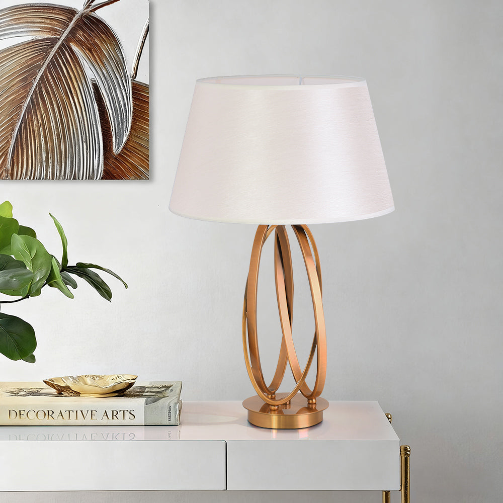 Elegant And Chic Golden Interwoven Table Lamp