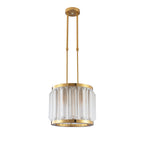 Gold Pendant Lamp With Mesh Design