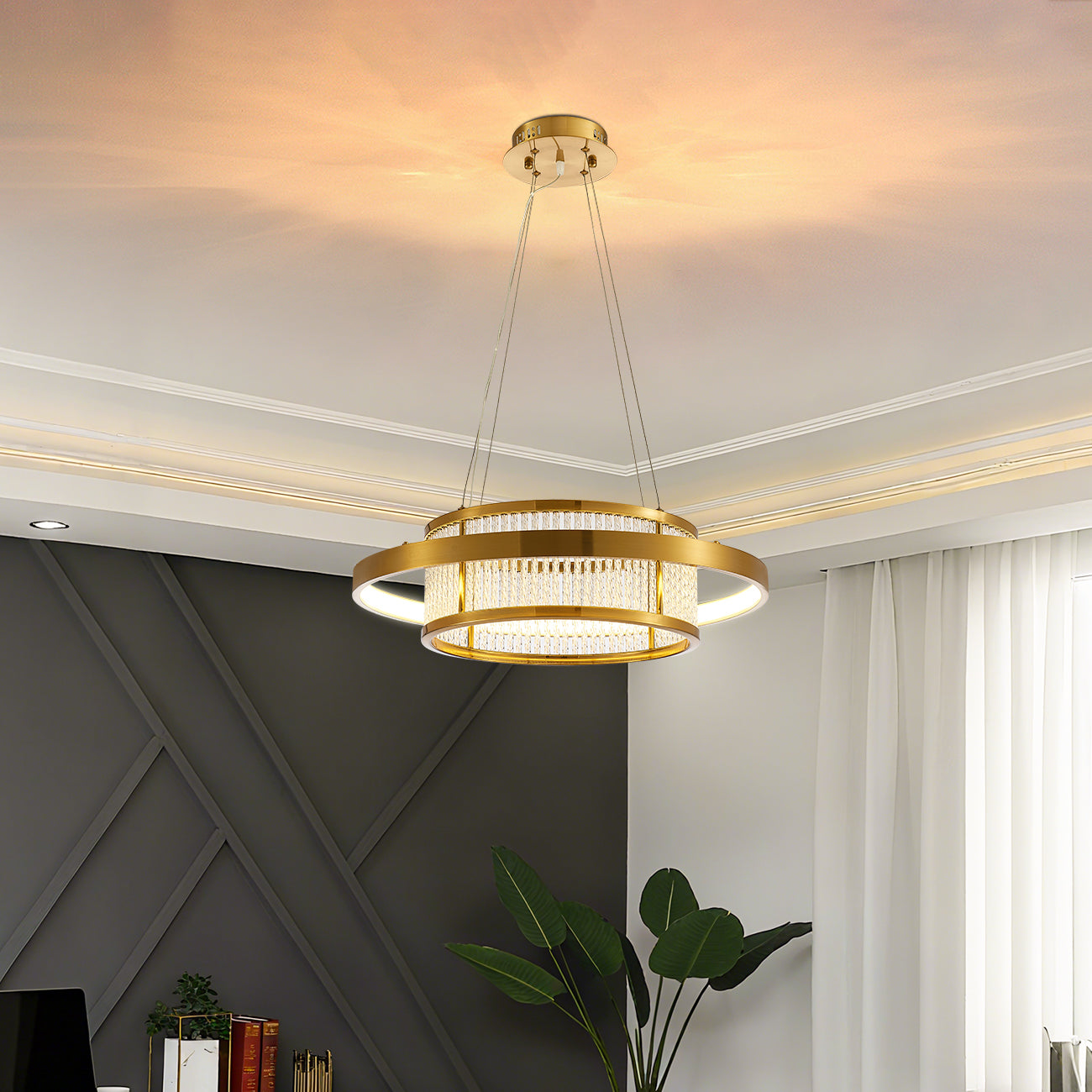 Luxury Crystal Ring Chandelier