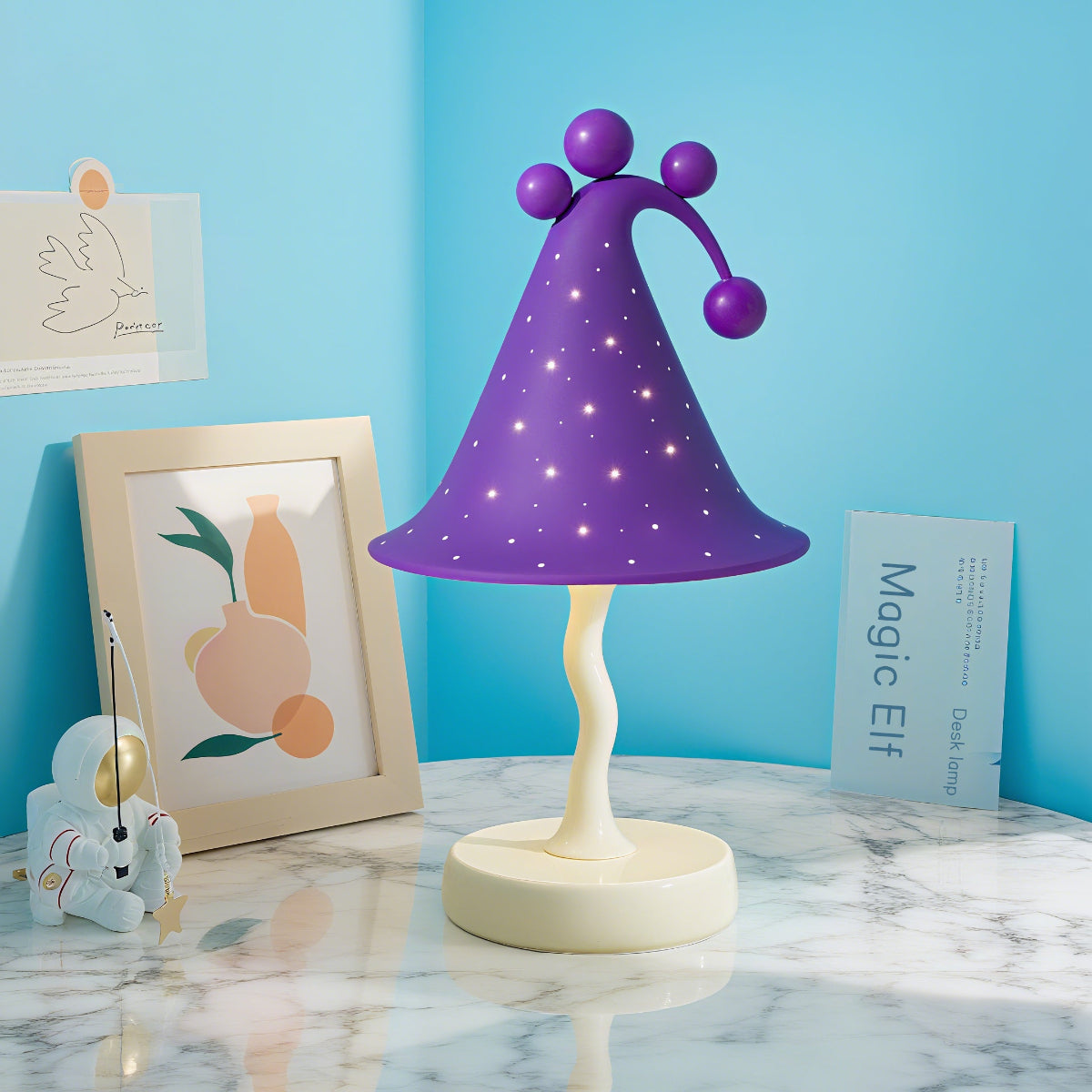 Children's desk lamp with star design - QianLai Lighting Fixtures Store