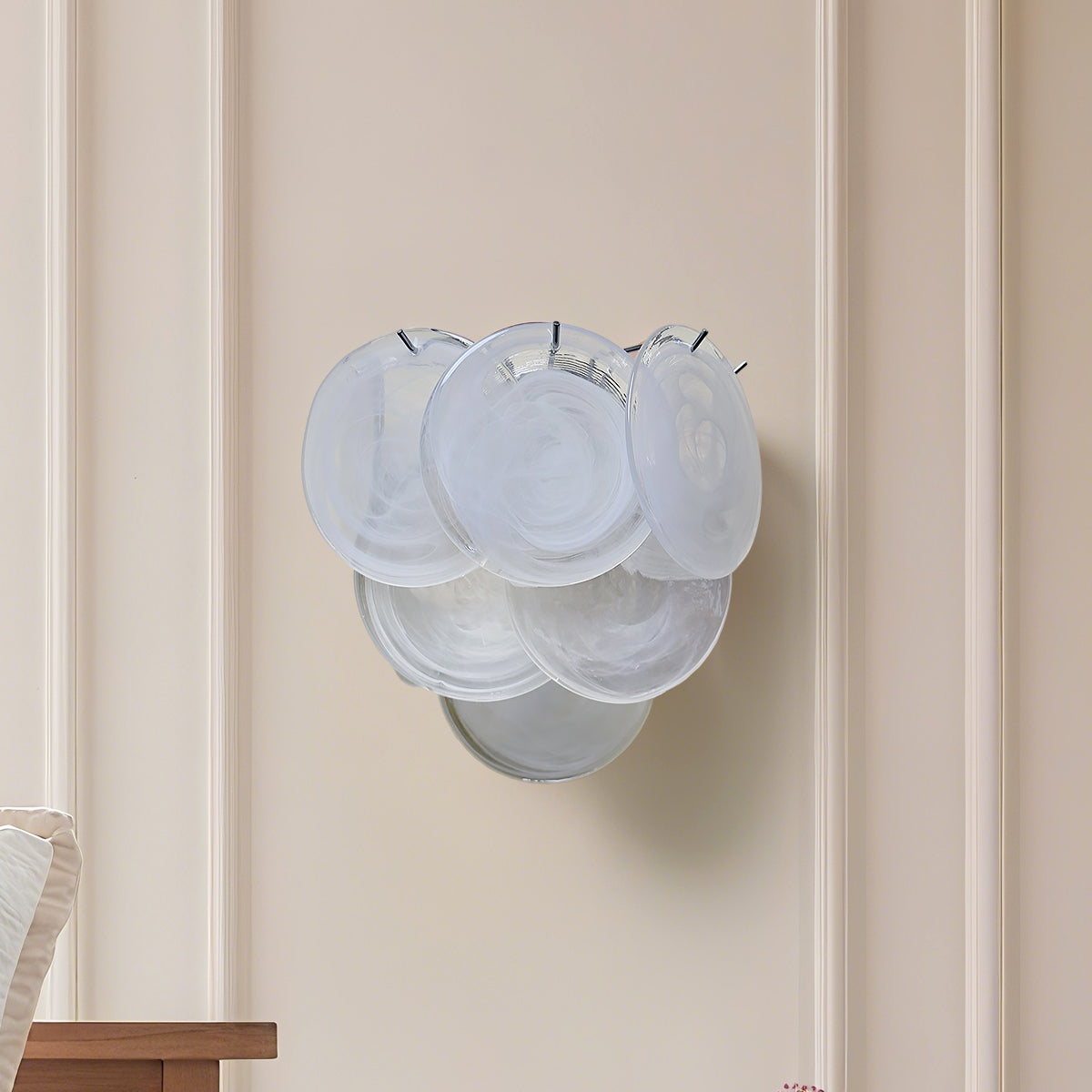 Stylish circular wall lamp with luxe lighting and decorative accents | QianLai Lighting Fixtures Online Store