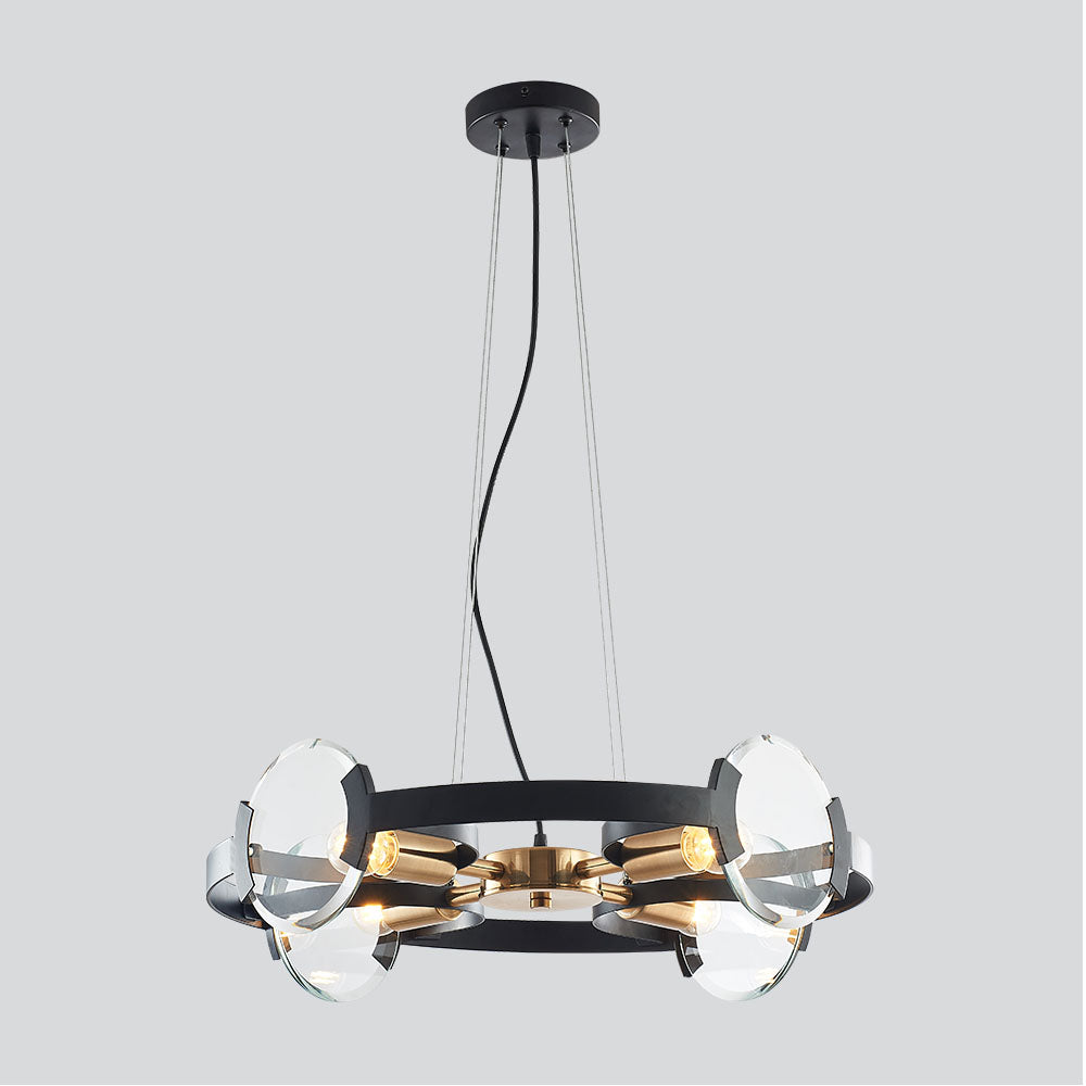 Modern Chandeliers In Black And Gold Design