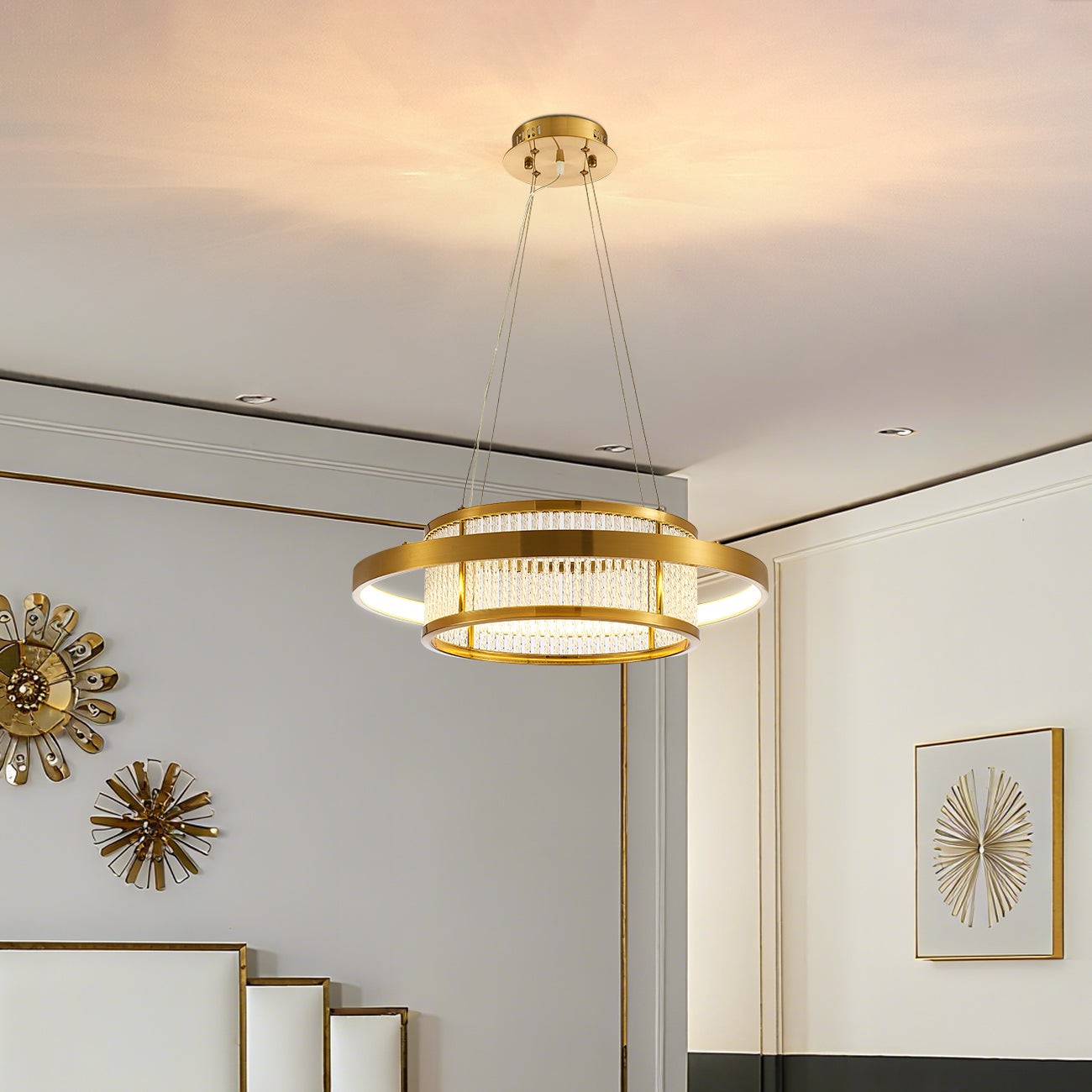 Luxury Crystal Ring Chandelier