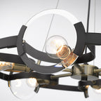 Modern Chandeliers In Black And Gold Design