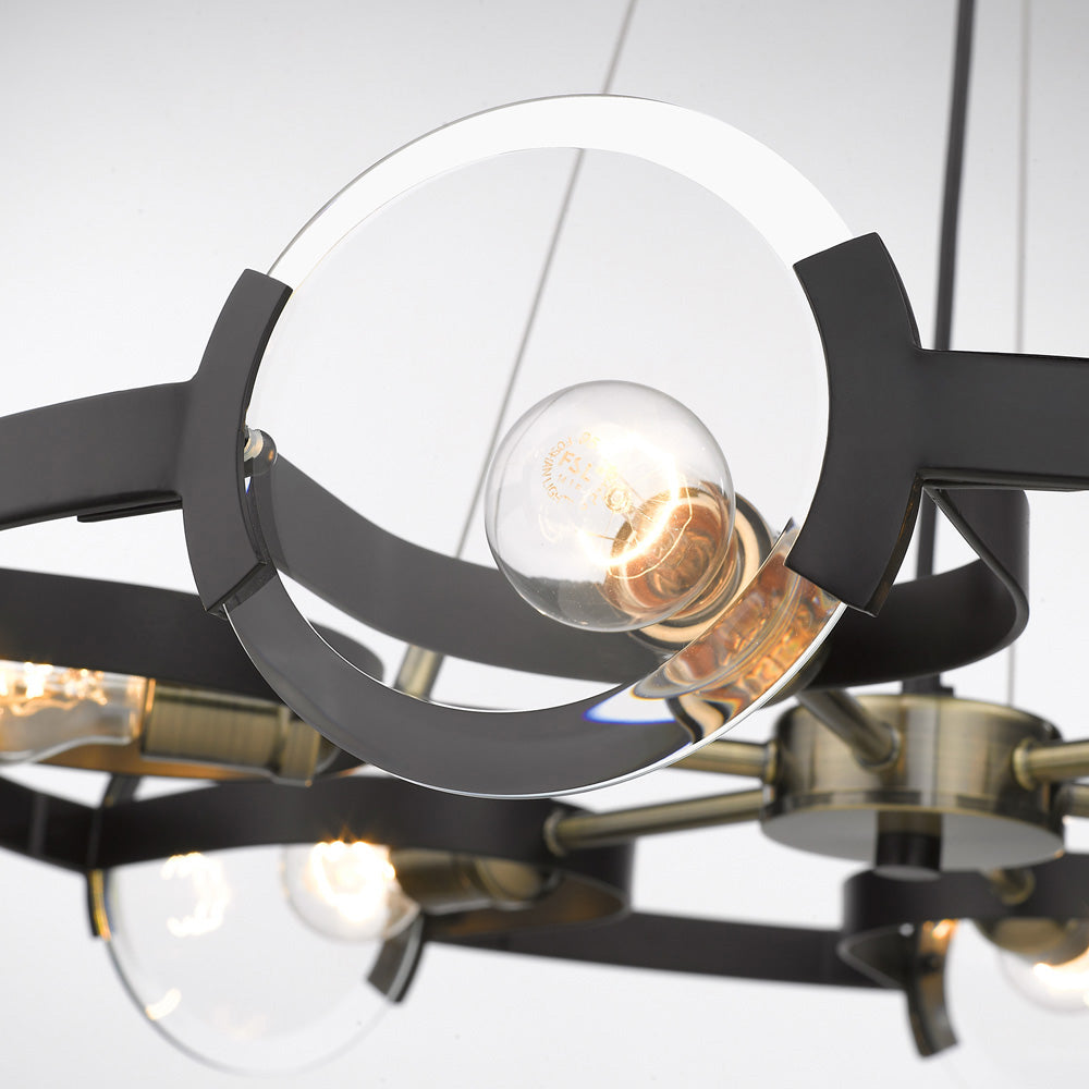 Modern Chandeliers In Black And Gold Design