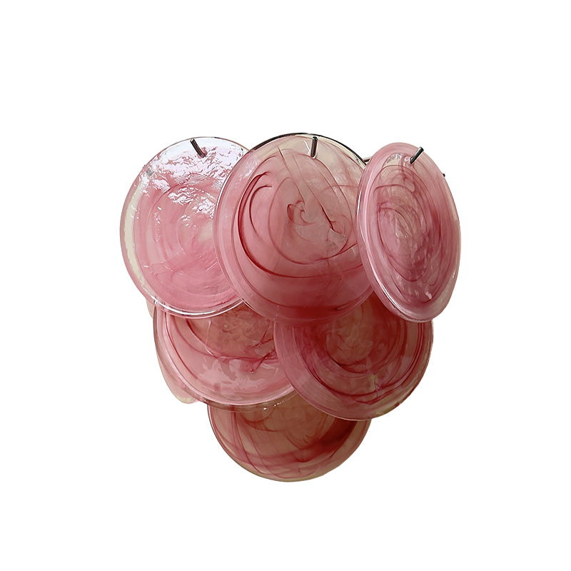 Multi-color circular glass wall lamp 13" with luxury lighting | QianLai Lighting Fixtures Online Store