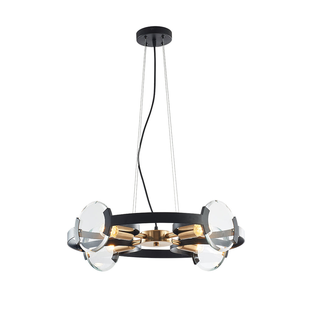 Modern Chandeliers In Black And Gold Design