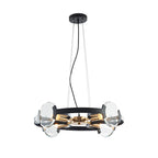 Modern Chandeliers In Black And Gold Design