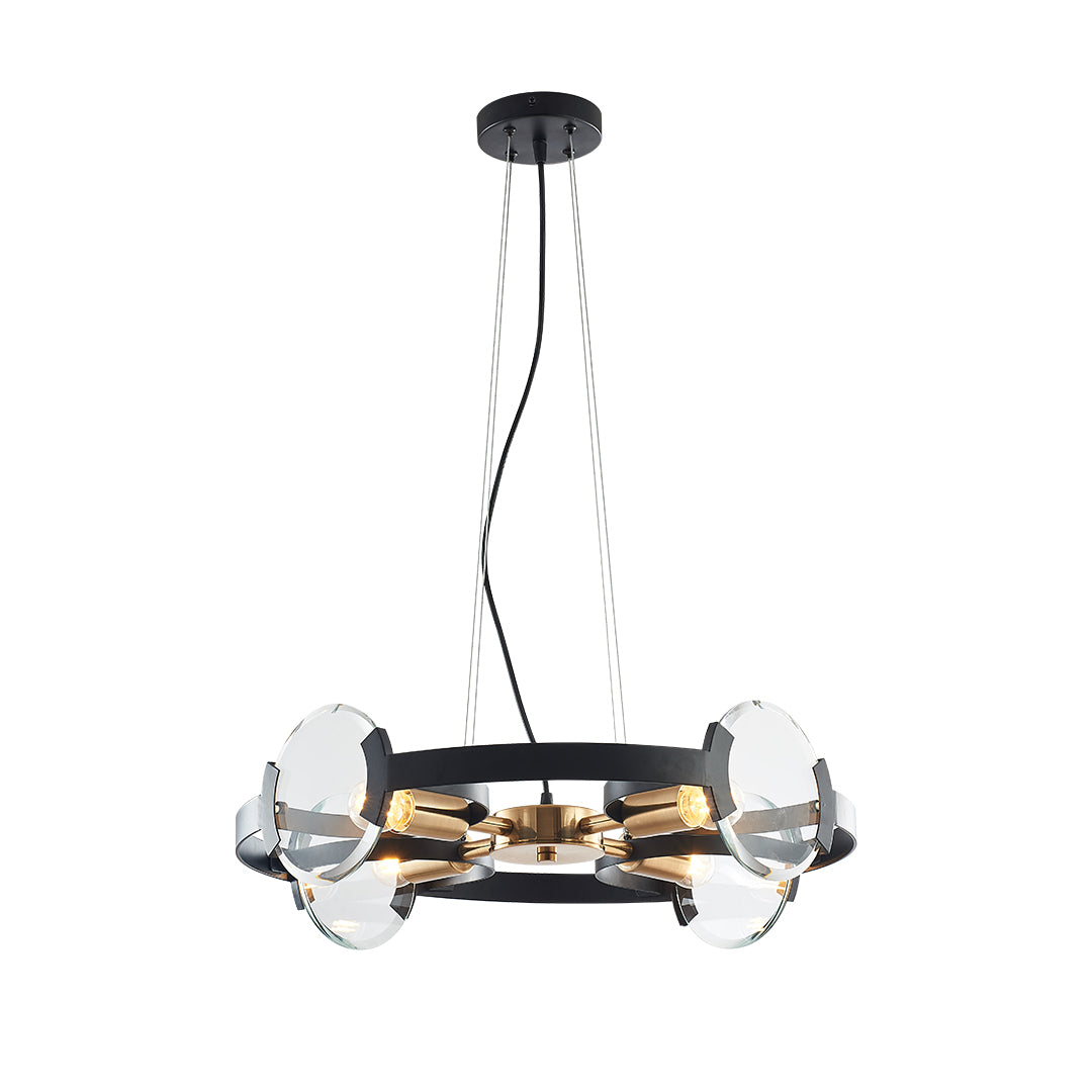 Modern Chandeliers In Black And Gold Design