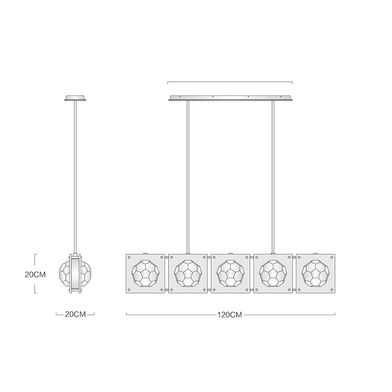 Modern Chandeliers With Glass Lampshade