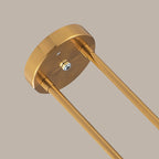 Gold Pendant Lamp With Mesh Design