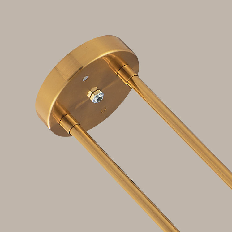 Gold Pendant Lamp With Mesh Design