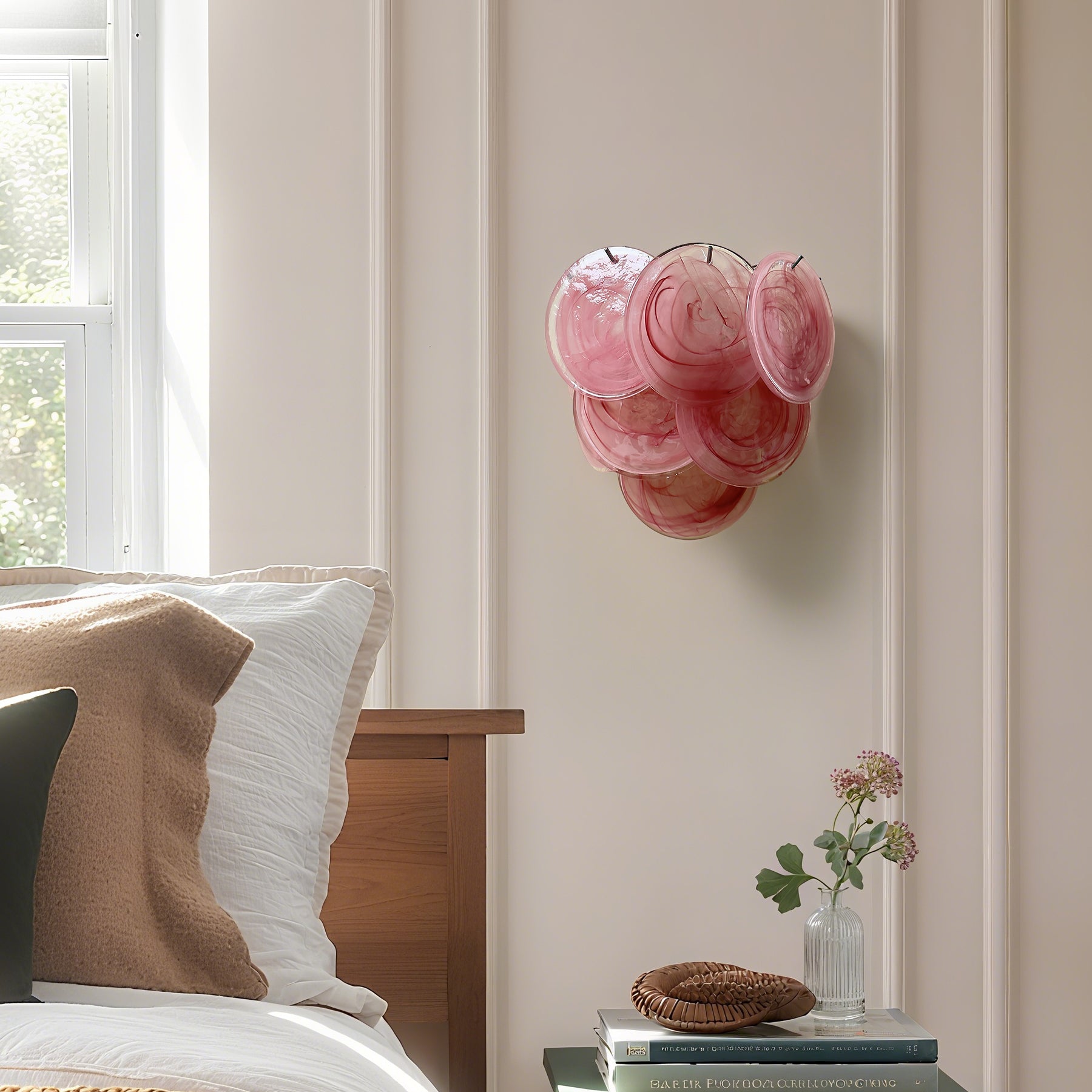 Unique multi-color glass wall lamp for bathroom and living room | QianLai Lighting Fixtures Online Store
